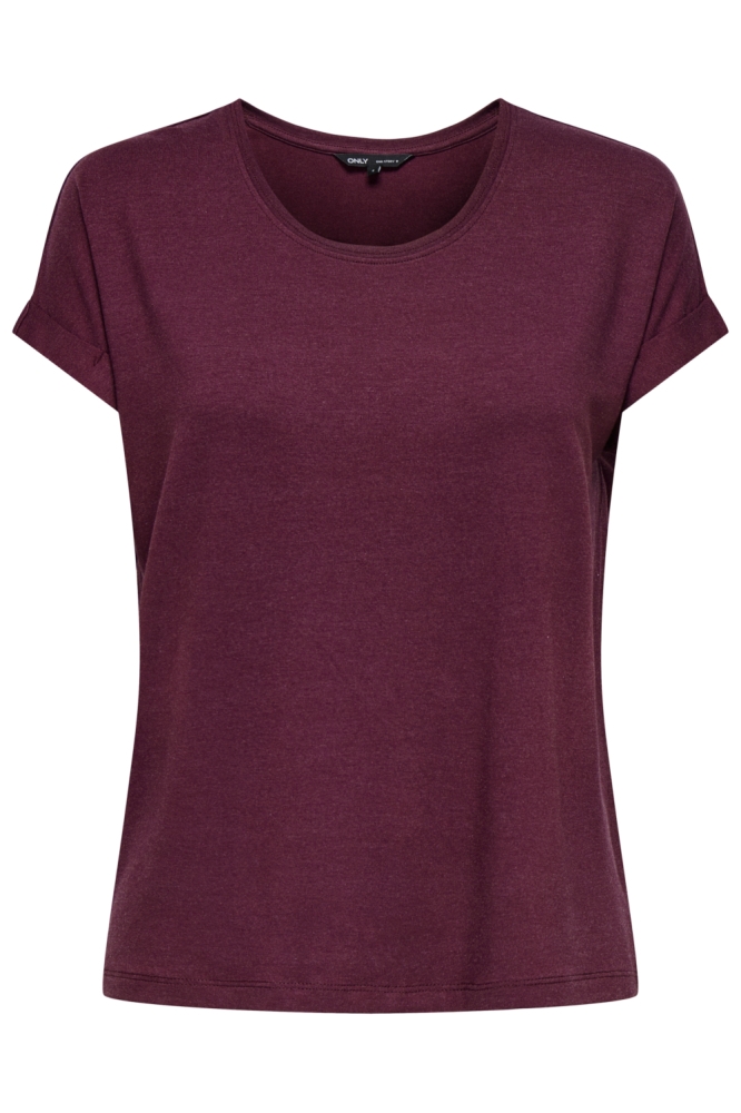 ONLMOSTER S/S O-NECK TOP NOOS JRS 15106662 BURGUNDY